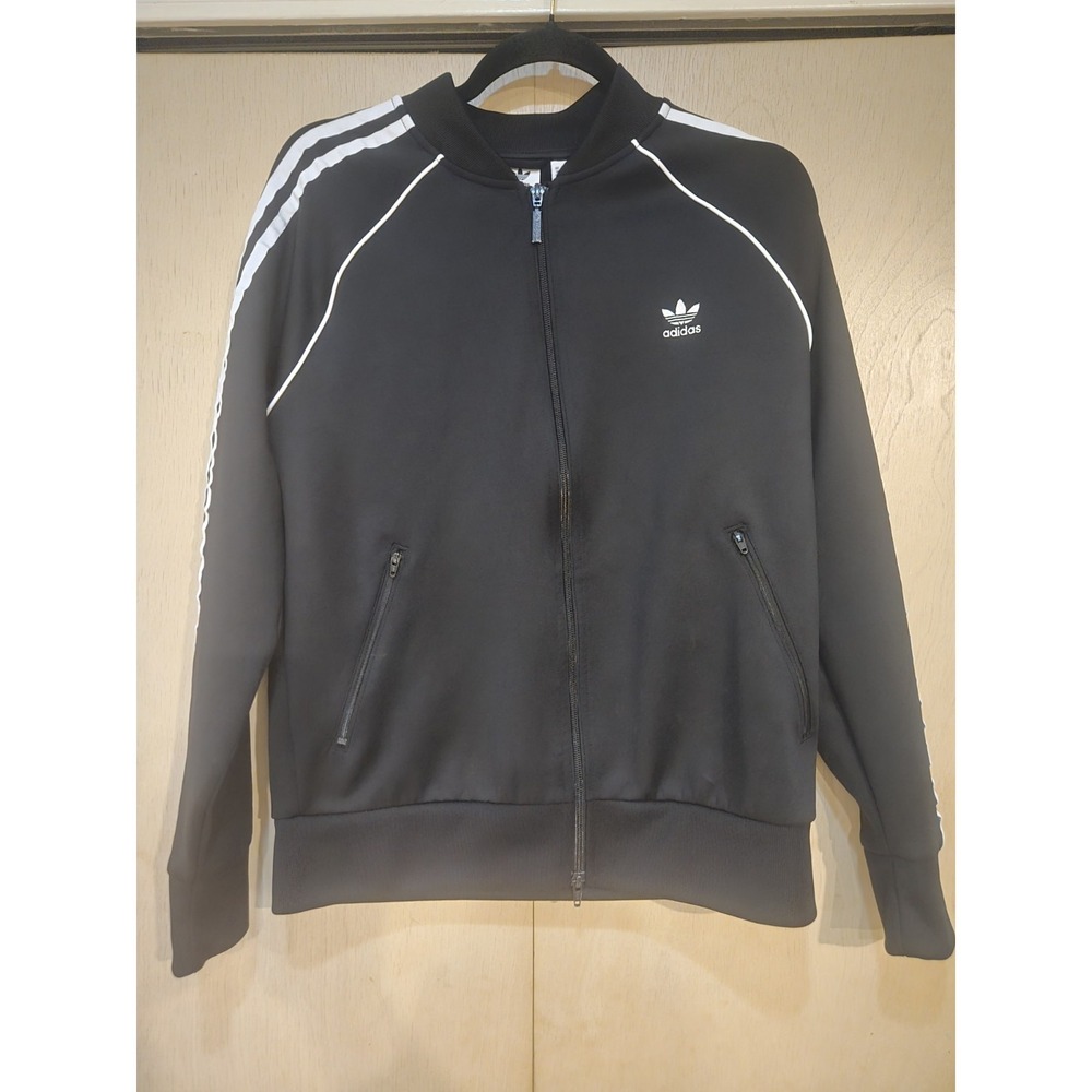 adidas Originals Adicolor Men's Classics Primeblue SST Track Jacket, L - Black